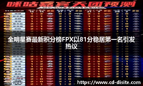全明星赛最新积分榜FPX以81分稳居第一名引发热议